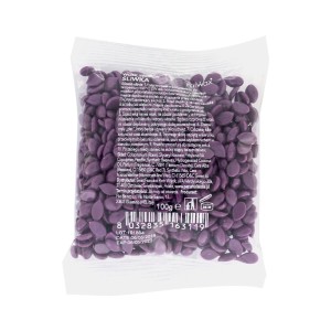 WOSK TWARDY W DROPSACH NISKOTEMPERATUROWY DO DEPILACJI BEZPASKOWEJ ITALWAX ŚLIWKA FILM WAX 100 G #1764-07