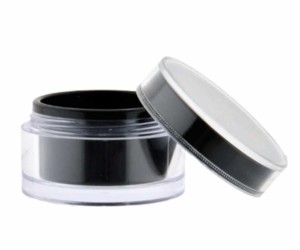 POJEMNIK SŁOIK PLASTIKOWY DO ŻELU, KREMY czarny 50 ml #0056-01