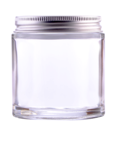 Pojemnik słoik szkło z nakrętką srebrną 100 ml #2335-04 