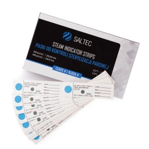 Paski do kontroli sterylizacji parowej Saltec klasa IV 2x200 szt #0979