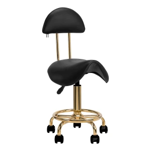 Taboret kosmetyczny 6001-G złoto - czarny 2 gat  #1641-02