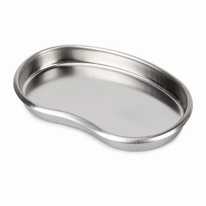 Metalowa tacka na narzędzia srebrna mała 18 cm #2022-02