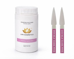 Akryl do paznokci Double Dark Pink Lyn Cosmetics 660g #2034-13