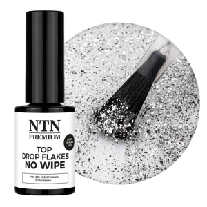 Top Drop Flakes Silver top no wipe bez przemywania NTN Premium 7g #0516-04