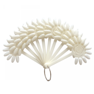 WZORNIK MLECZNY DO LAKIERÓW KWIATEK NA KÓŁKU 10 szt  #17-02